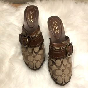 Authentic coach clogs  7 1/2
